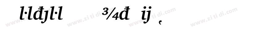 CharterBT BoldItalic字体转换
